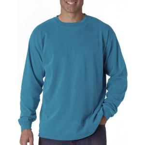 imageComfort Colors Ringspun GarmentDyed LongSleeve TShirt C6014Royal Caribe