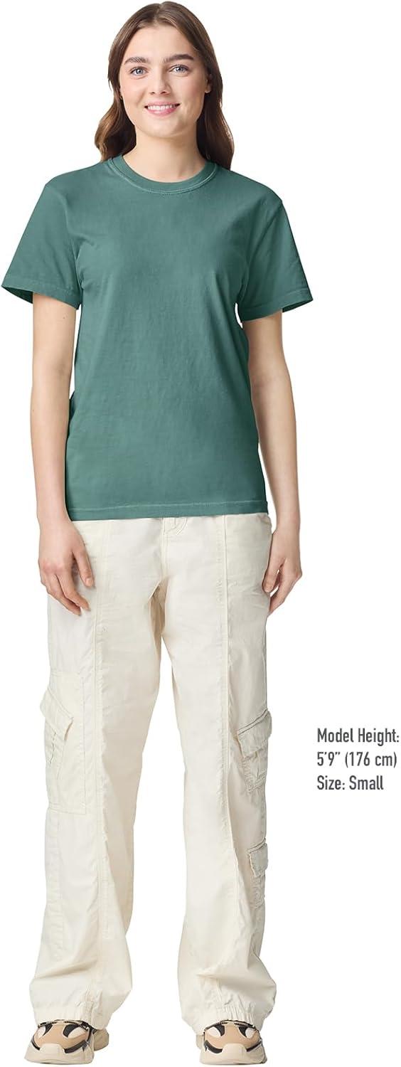 imageComfort Colors Adult Heavyweight Short Sleeve Tee Style G1717G1745 MultipackBlue Spruce 1pack