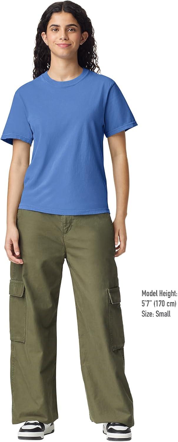 imageComfort Colors Adult Heavyweight Short Sleeve Tee Style G1717G1745 MultipackFlo Blue 1pack