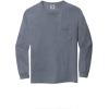 imageMens 4410 Heavyweight Long Sleeve Pocket TShirtBlue Jean