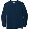 imageMens 4410 Heavyweight Long Sleeve Pocket TShirtTrue Navy