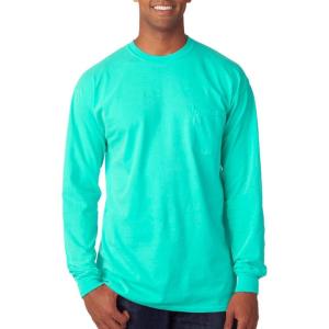 imageMens 4410 Heavyweight Long Sleeve Pocket TShirtMint