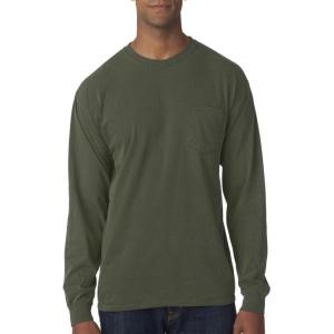 imageMens 4410 Heavyweight Long Sleeve Pocket TShirtPepper