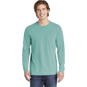 imageMens 4410 Heavyweight Long Sleeve Pocket TShirtSeafoam