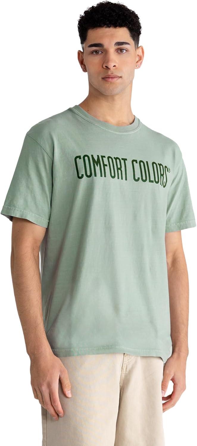 image:imageComfort Colors Adult Heavyweight Short Sleeve Tee Style G1717G1745 MultipackBay  Hemp Logo Center Print