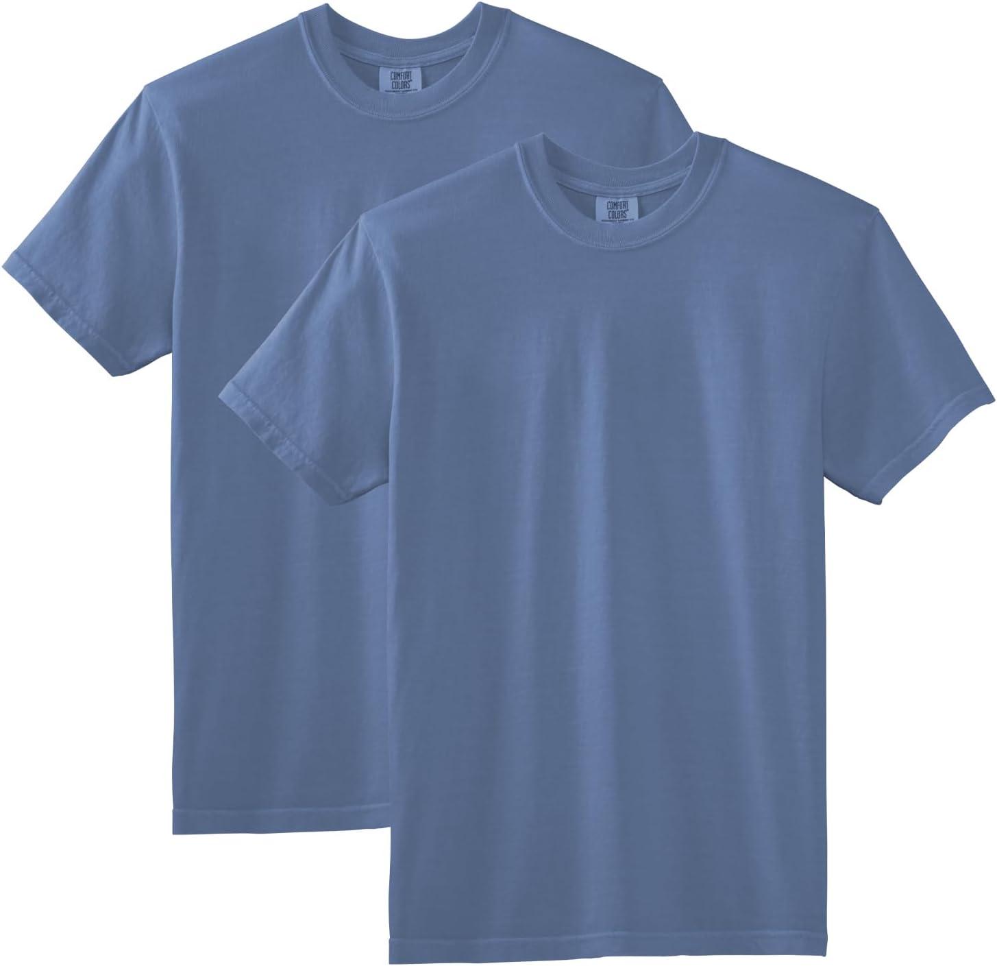 image:imageComfort Colors Adult Heavyweight Short Sleeve Tee Style G1717G1745 MultipackWashed Denim