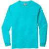 image:imageComfort Colors Mens Long and Short Sleeve TShirtLagoon Blue  Long Sleeve