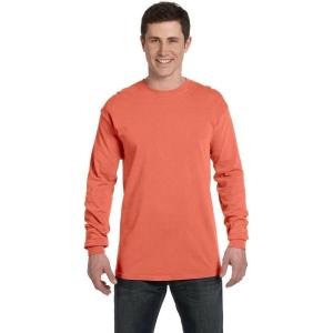 image:imageComfort Colors Adult Long Sleeve Tee Style 6014Bright Salmon