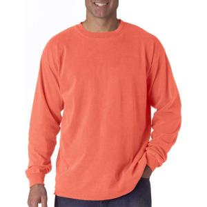 image:imageComfort Colors Mens Long and Short Sleeve TShirtNeon Red Orange