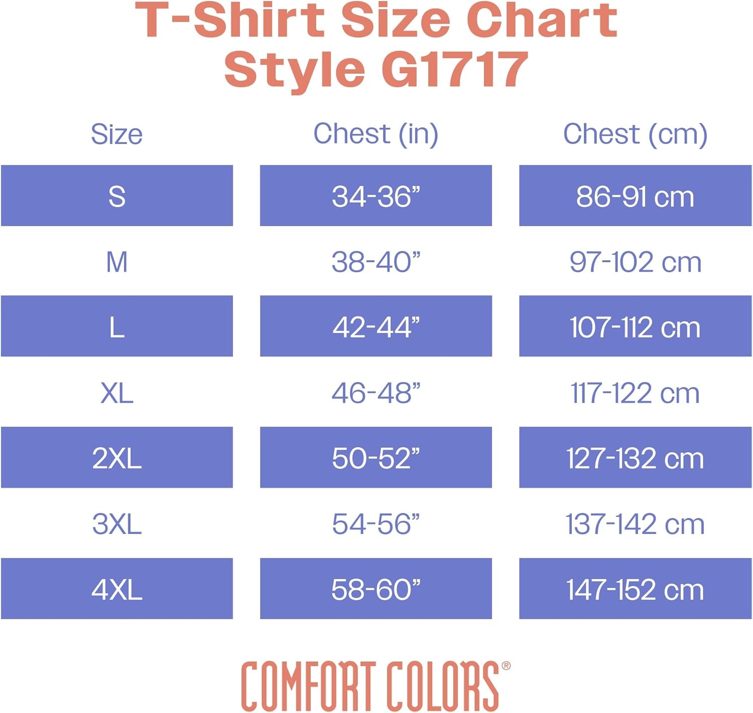image:imageComfort Colors Adult Heavyweight Short Sleeve Tee Style G1717G1745 MultipackBlue Jean  Fiji Blue Logo Center Print