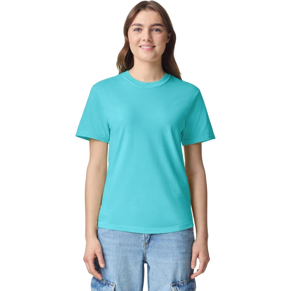 image:imageComfort Colors Adult Heavyweight Short Sleeve Tee Style G1717G1745 MultipackLagoon Blue