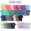 image:imageComfort Colors Adult Heavyweight Short Sleeve Tee Style G1717G1745 MultipackBlue Jean  Fiji Blue Logo Center Print