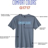 image:imageComfort Colors Adult Heavyweight Short Sleeve Tee Style G1717G1745 MultipackBlue Jean  Fiji Blue Logo Center Print