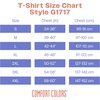 image:imageComfort Colors Adult Heavyweight Short Sleeve Tee Style G1717G1745 MultipackBlue Jean  Fiji Blue Logo Center Print